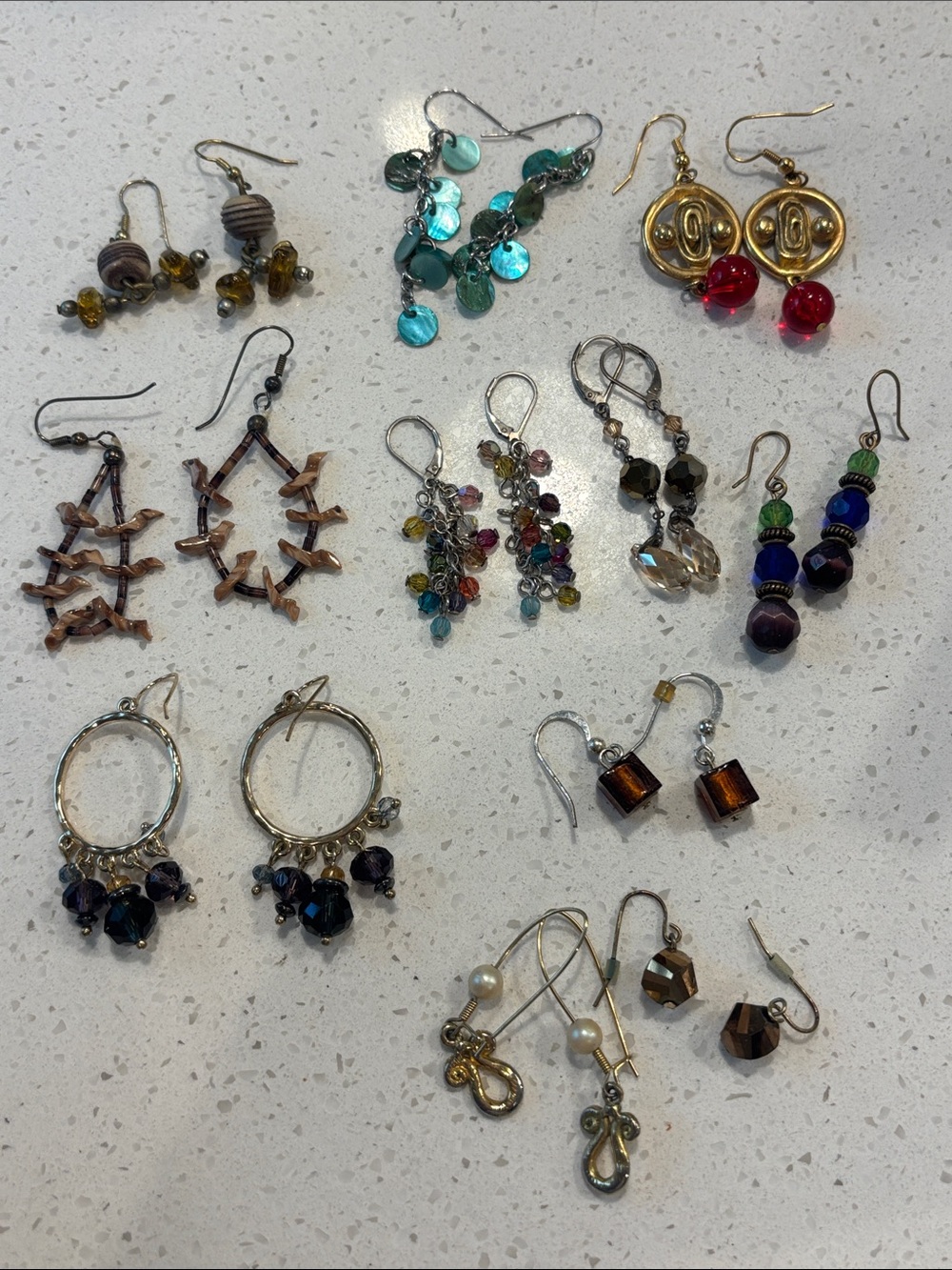 Lot of costume earrings